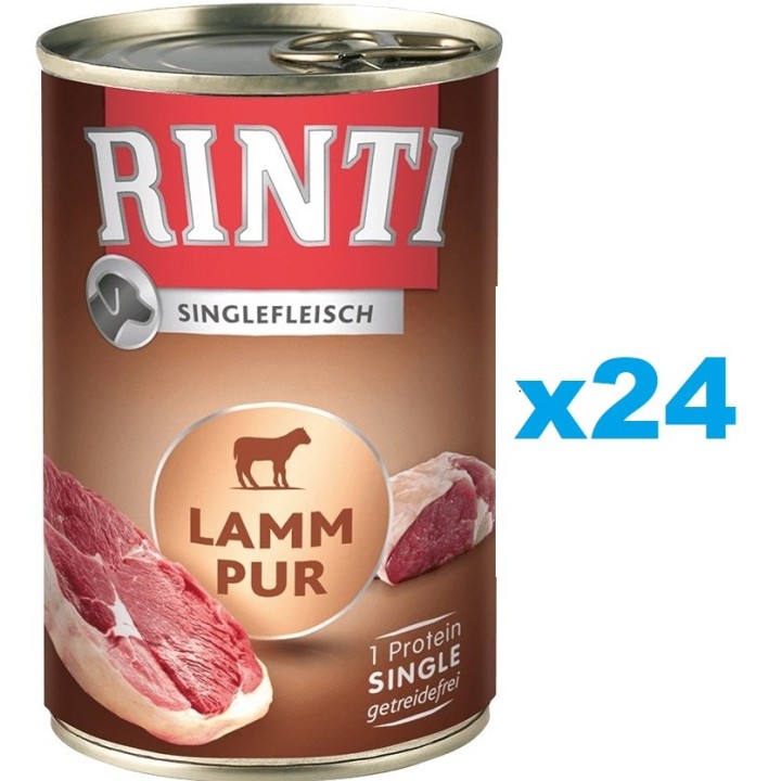RINTI Singlefleisch Lamb Pure 24x400 g Lamm monoprotein