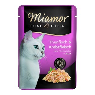 MIAMOR Feine Filets Thunfisch und Krebs Beutel 6x100 g