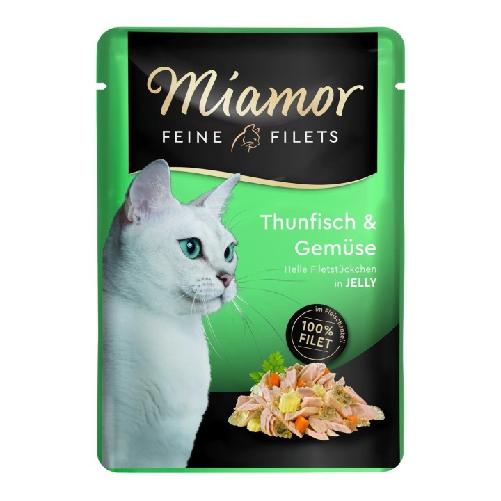 MIAMOR Feine Filets Thunfisch mit Gemüse Beutel 12x100 g