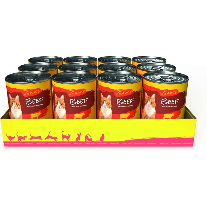 JOSERA JosiCat Rindfleisch in Sauce 12 x 415g für ausgewachsene Katzen