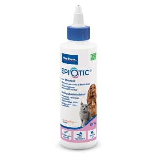 VIRBAC Epiotic Ear cleanser Ohrenpflege flüssig für Katzen und Hunde 125 ml