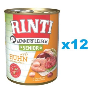 RINTI Kennerfleish Senior Chicken 12 x 800 g mit Huhn für ältere Hunde