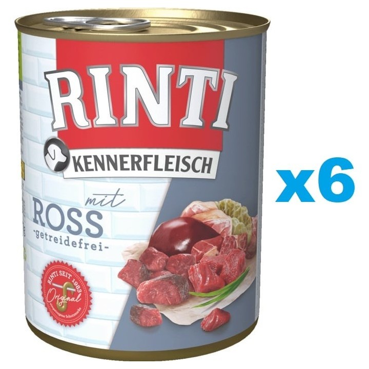 RINTI Kennerfleisch Pferdefleisch 6x400g