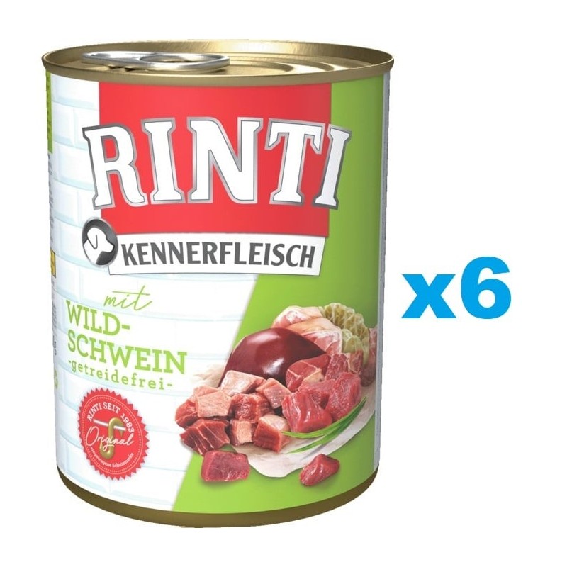 RINTI Kennerfleisch Wildschwein 6x800g