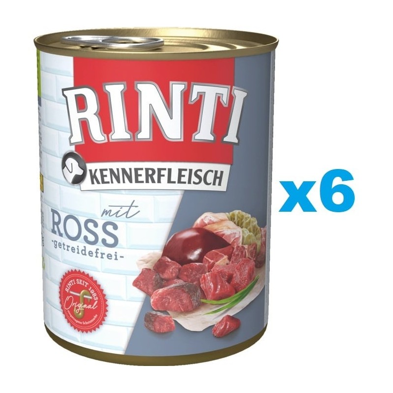 RINTI Kennerfleisch Pferdefleisch 6x800g