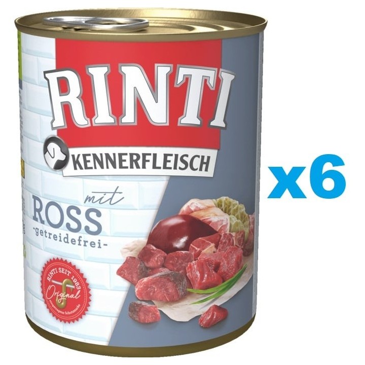 RINTI Kennerfleisch Pferdefleisch 6x800g