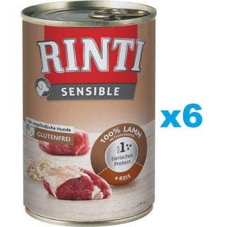 RINTI Sensible Lamm mit Reis 6x400g