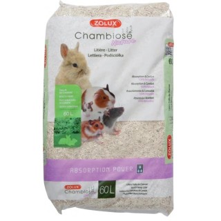 ZOLUX Chambiose Nature Einstreu für Nagetiere 60 l