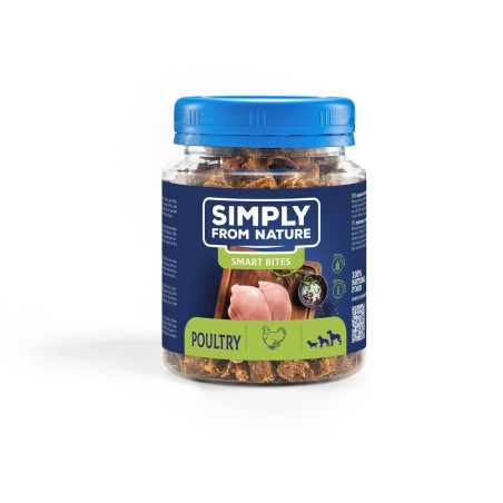 SIMPLY FROM NATURE Smart Bites mit Geflügel für Hunde 130 g