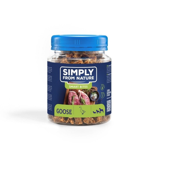 SIMPLY FROM NATURE Smart Bites mit Gans für Hunde 130 g