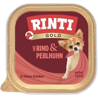 RINTI Gold Beef&Guinea fowl Mini Schale mit Rind- und Perlhuhnfleisch 100 g