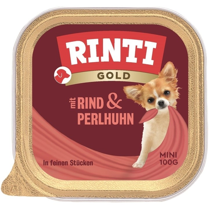 RINTI Gold Beef&Guinea fowl Mini Schale mit Rind- und Perlhuhnfleisch 100 g