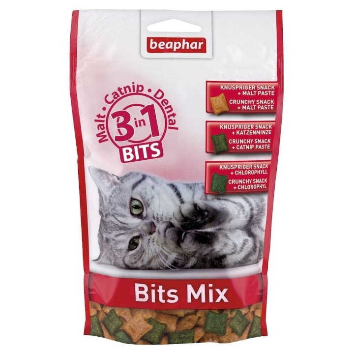 BEAPHAR Bits mix 150 g Katzenleckerli 3 in 1