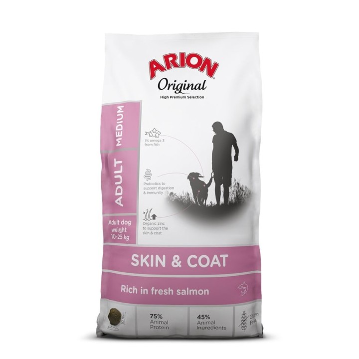 ARION Original Skin & Coat Adult Medium Salmon Rice 2 kg