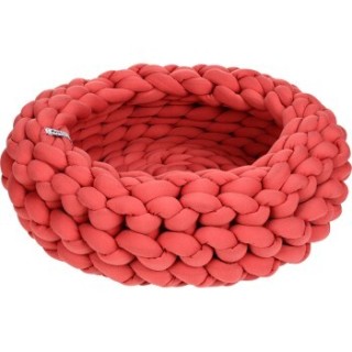 AniOne Flechtkorb Cuddly koralle XXS