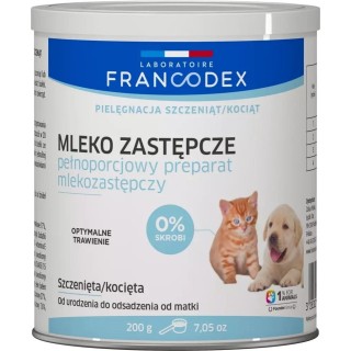 FRANCODEX Milchpulver für Welpen und Kätzchen 200 g