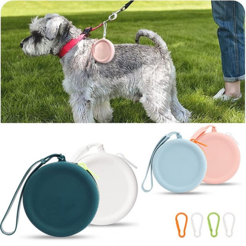 Leckerli-Beutel für Haustiere, Leckerli-Beutel für Hunde, Silikon, Reißverschluss, Taschenformat für Hunde, Spaziergänge im F