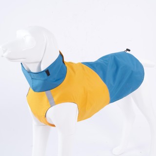 Hundejacke, wasserdicht, Rollkragen, reflektierend, Outdoor-Regenmantel für kleine, mittelgroße und große Hunde X-Small schwa