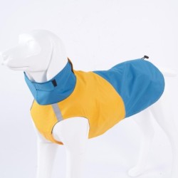 Hundejacke, wasserdicht, Rollkragen, reflektierend, Outdoor-Regenmantel für kleine, mittelgroße und große Hunde X-Small schwa