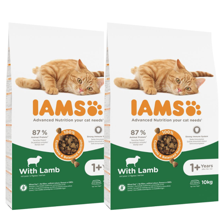IAMS for Vitality mit Lammfleisch für adulte Katzen 20 kg (2 x10 kg)