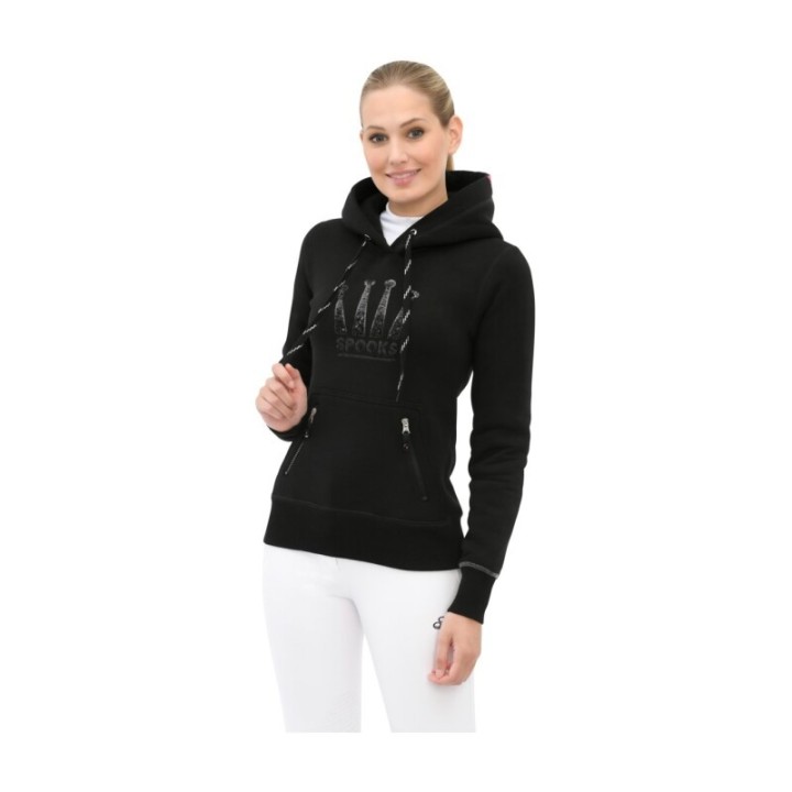 SPOOKS Kapuzenpullover Crown Sequin schwarz XS - INT