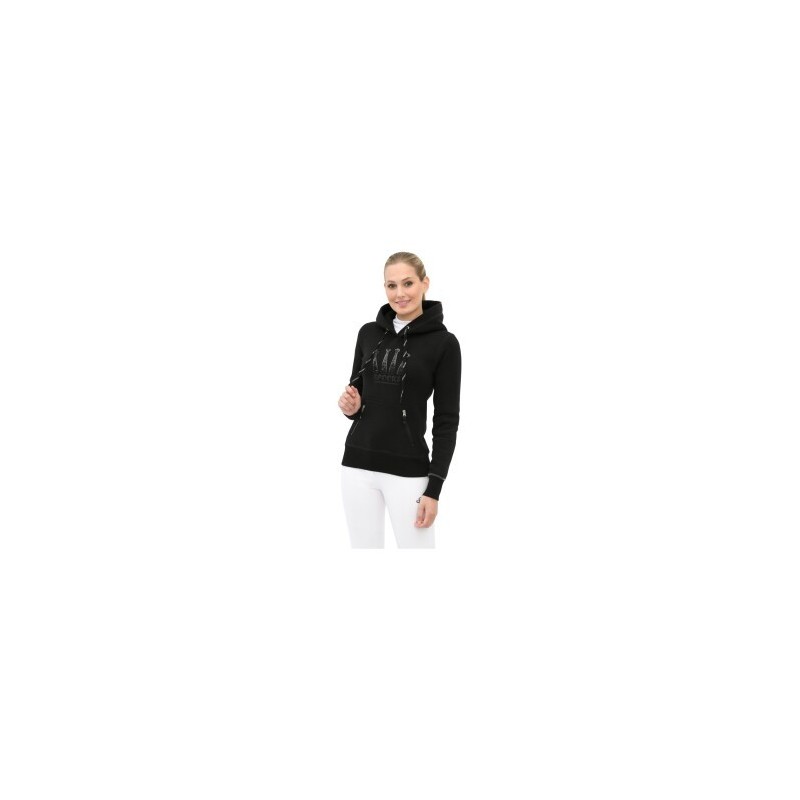 SPOOKS Kapuzenpullover Crown Sequin schwarz XS - INT
