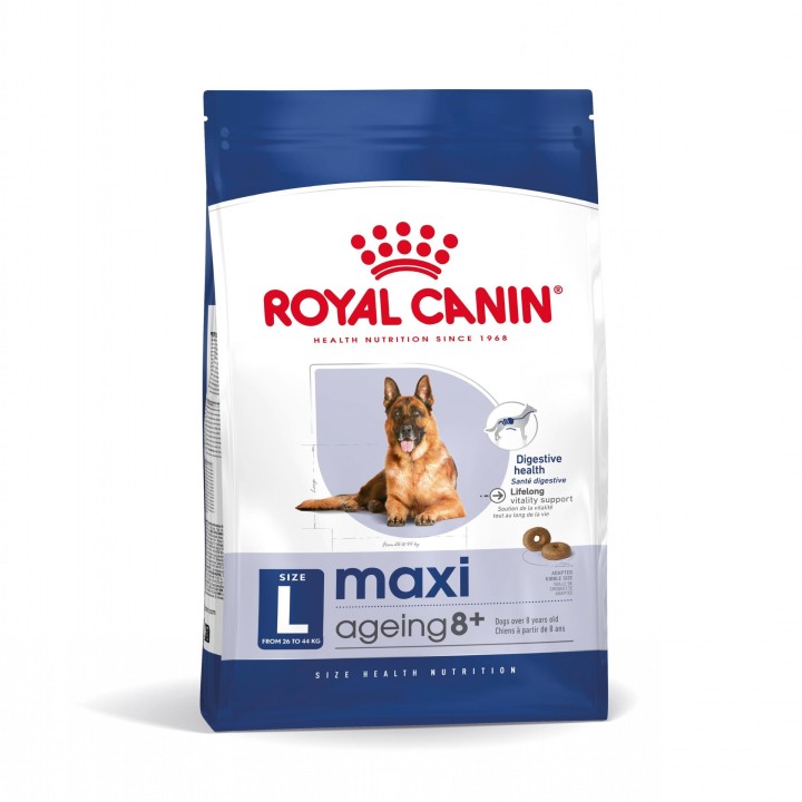 ROYAL CANIN MAXI Ageing 8+ Trockenfutter für ausgewachsene Hunde, große Rassen 15 kg