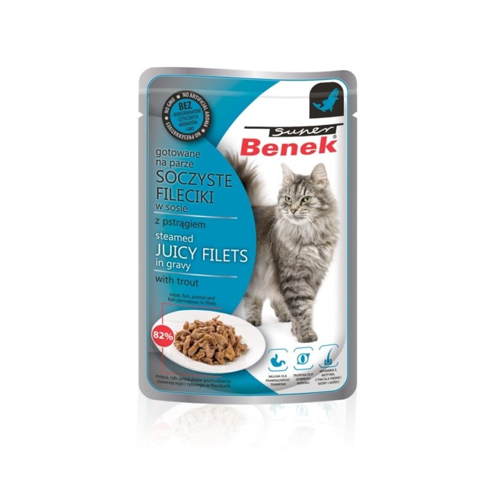 BENEK Super Filets in Sauce mit Forelle 85 g