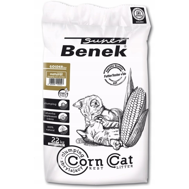 BENEK Super Corn Cat Golden 35 l
