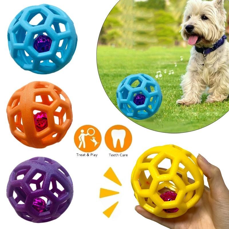Kauball für Hunde, TPR, interaktives Trainingsspielzeug für Haustiere, für kleine und große Hunde, Zahnreinigung, Molarenzube