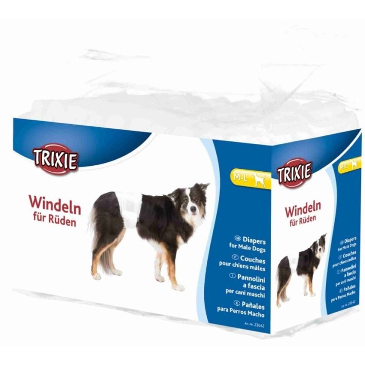 TRIXIE Windeln für Rüden M–L: 46–60 cm 12 St.