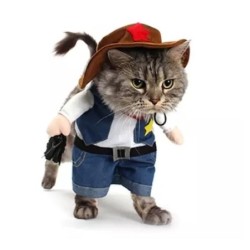 Sheriffkostüm für kleine Hunde und Katzen Tierbekleidungskostüm