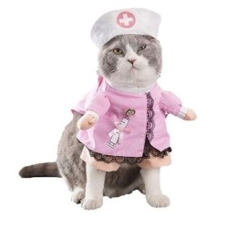 Katzenkrankenschwester Kostüm Kostüm mit Stirnband