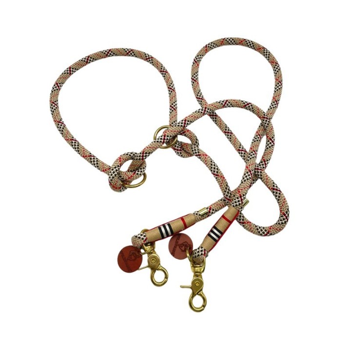 Wildfang Hundeleine "Parkgeflüster" aus Tau (24 mm breit / 2,30 m lang)