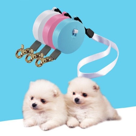 Automatische einziehbare Haustierleine, die Hunde spazieren führt, Zugseil-Roulette für Teddy-Welpen, kleine mittelgroße Katz