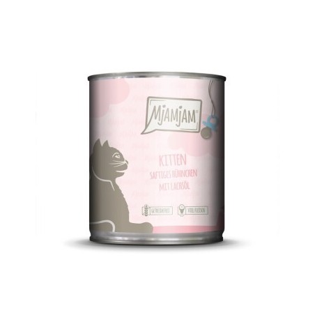 MjAMjAM Nassfutter Katze Kitten, Huhn mit Lachsöl 6x800 g