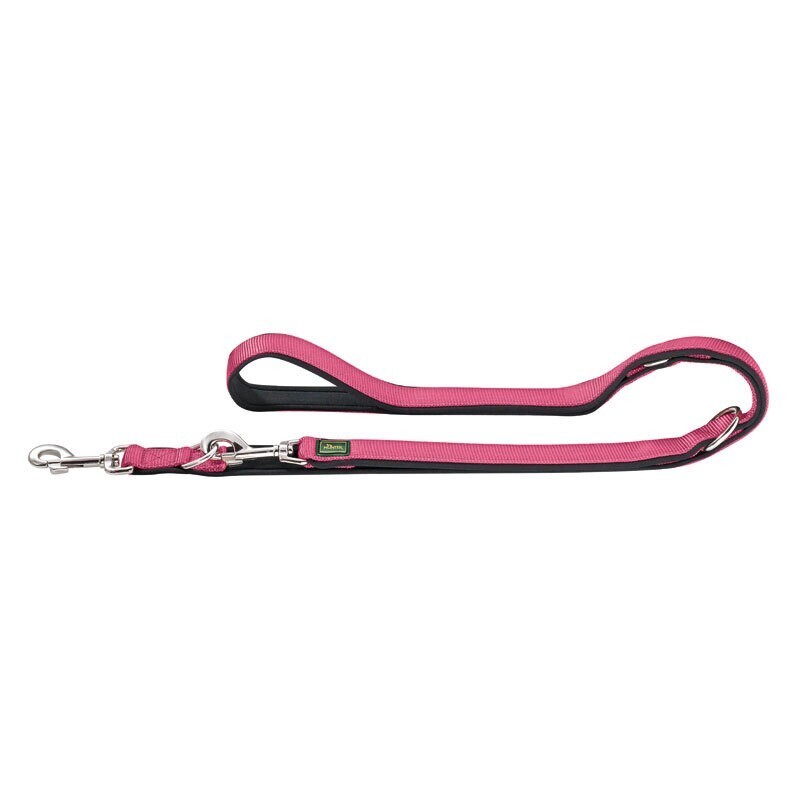 Hunter Verstellbare Führleine Neopren himbeere 2 cm, 2 m