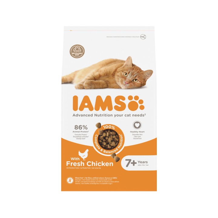 IAMS Mature & Senior Katzenfutter - Huhn - 800 g