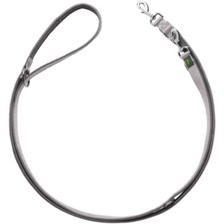 Hunter Verstellbare Führleine Neopren grau 1 cm, 2 m