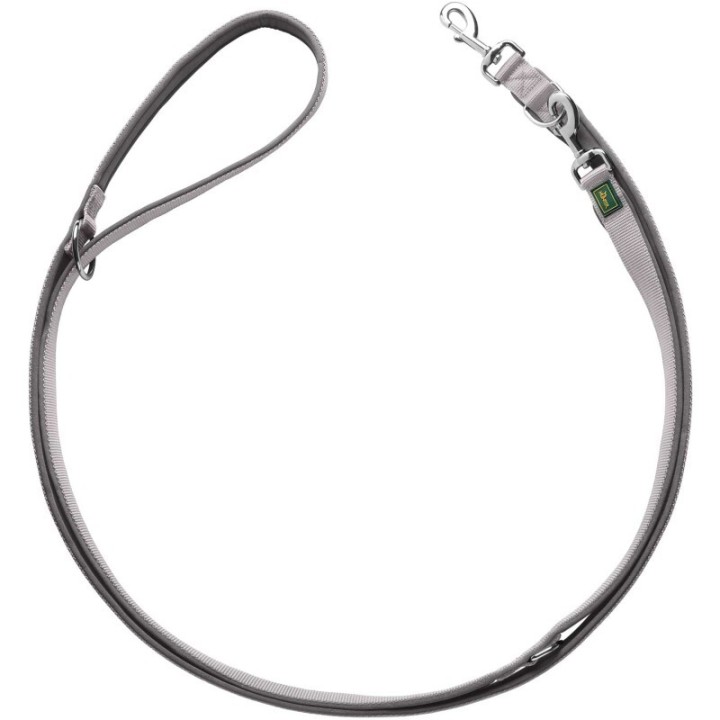 Hunter Verstellbare Führleine Neopren grau 1 cm, 2 m