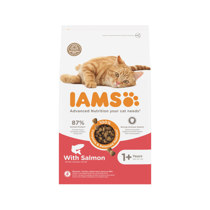 IAMS Adult Katzenfutter - Salmon & Chicken - 1,5 kg