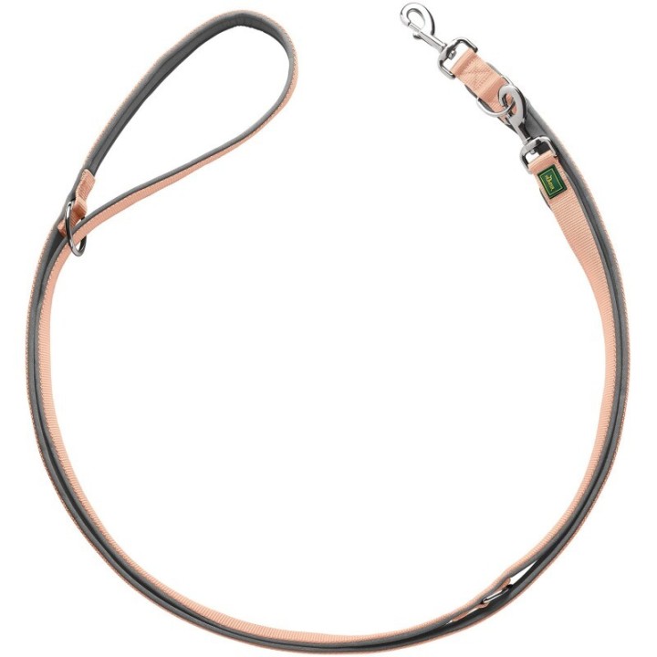 Hunter Verstellbare Führleine Neopren pfirsich 1 cm, 2 m