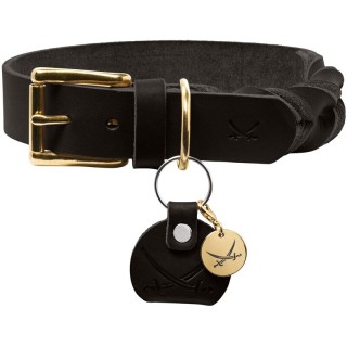 Hunter Halsband Sansibar Solid schwarz 40 cm