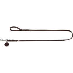 Hunter Führleine Solid Education dunkelbraun 1,1 cm, 1,5 m
