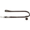 Hunter Verstellbare Führleine Solid Education dunkelbraun 1,3 cm, 2 m