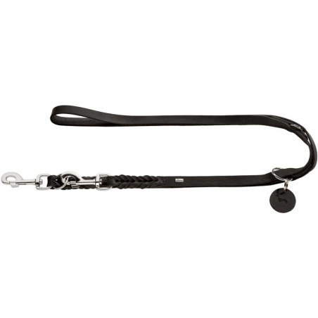 Hunter Verstellbare Führleine Solid Education schwarz 1,8 cm, 2,5 m