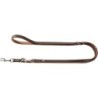 Hunter Verstellbare Führleine Porto dunkelbraun / beige M-L