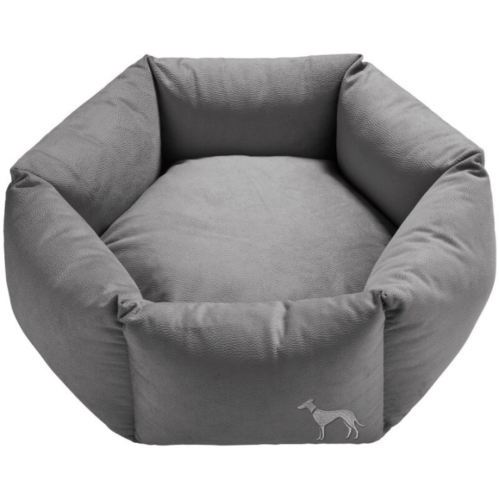 Hunter Orthopädisches Hundesofa Merida 6-eckig anthrazit 90 cm, 30 cm, 90 cm