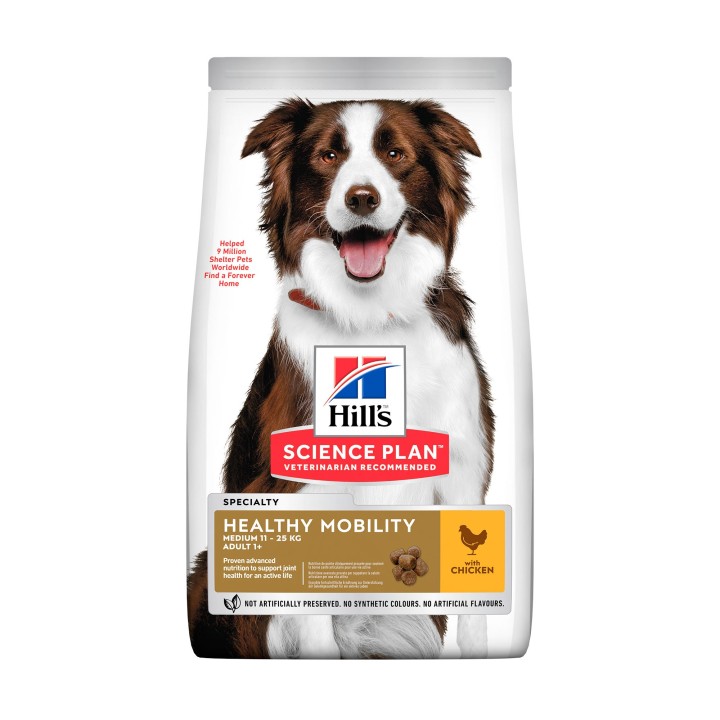 Hill's Science Plan Adult Healthy Mobility Medium Hundefutter - Huhn - 2,5 kg
