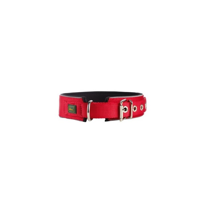 Hunter Halsband Neopren Reflect rot/ schwarz 45 cm